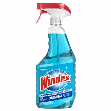 SC JOHNSON 313042 Windex Glass Cleaner 23 oz. Trigger Spray Original Blue, 8PK 679592